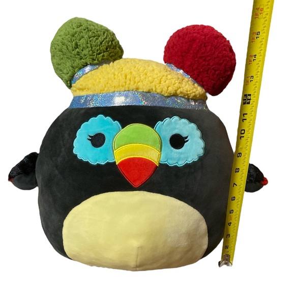 Squishmallows Balni The Toucan 14 in Stuffed Animal Squish-Doos Plushie Toy - Picture 3 of 11